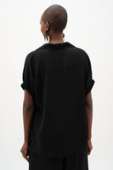 Joseph Ribkoff Boxy Top With Shirred Sleeves Style 262078