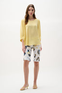Joseph Ribkoff Trapeze Top With Puff Sleeves Style 262090