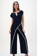 Joseph Ribkoff Culotte Jumpsuit With Draped Bodice Style 262092