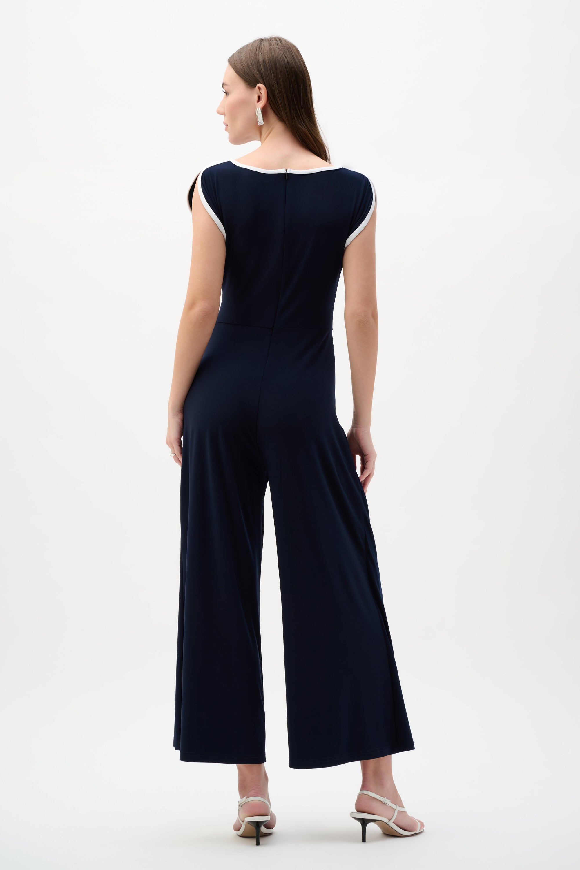 Joseph Ribkoff Culotte Jumpsuit With Draped Bodice Style 262092