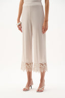 Joseph Ribkoff Culotte Pants With Guipure Lace Hem Style 262095