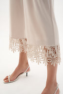 Joseph Ribkoff Culotte Pants With Guipure Lace Hem Style 262095