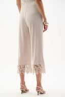 Joseph Ribkoff Culotte Pants With Guipure Lace Hem Style 262095