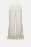 Joseph Ribkoff Culotte Pants With Guipure Lace Hem Style 262095