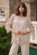 Joseph Ribkoff Guipure Lace Straight Cover-Up Style 262096