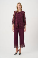 Joseph Ribkoff Guipure Lace Straight Cover-Up Style 262096W26