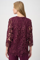 Joseph Ribkoff Guipure Lace Straight Cover-Up Style 262096W26