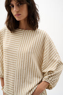 Joseph Ribkoff Stripe Boxy Top With Boat Neck Style 262097