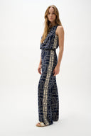 Joseph Ribkoff Geometric Print Wide Leg Pull-On Pants Style 262106