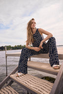 Joseph Ribkoff Geometric Print Wide Leg Pull-On Pants Style 262106