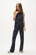 Joseph Ribkoff Geometric Print Straight Top Style 262107