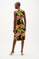 Joseph Ribkoff Tropical Print Wrap Dress Style 262108
