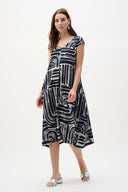 Joseph Ribkoff Abstract Print Cocoon Dress Style 262112