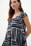 Joseph Ribkoff Abstract Print Cocoon Dress Style 262112