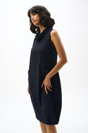 Joseph Ribkoff Trapeze Dress With Funnel Collar Style 262114