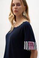 Joseph Ribkoff Stripe Print Boxy Top Style 262121