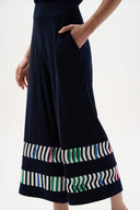 Joseph Ribkoff Stripe Print Culotte Pants Style 262123