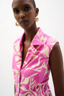 Joseph Ribkoff Floral Print Sleeveless Vest Style 262124