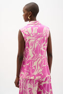 Joseph Ribkoff Floral Print Sleeveless Vest Style 262124