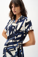 Joseph Ribkoff Abstract Print Shirt Dress Style 262128