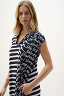 Joseph Ribkoff Conversational Print Cocoon Dress Style 262132