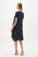 Joseph Ribkoff Geometric Print Cocoon Dress Style 262135
