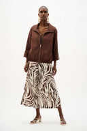 Joseph Ribkoff Bomber Jacket With Funnel Collar Style 262138