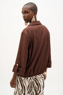 Joseph Ribkoff Bomber Jacket With Funnel Collar Style 262138