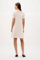 Joseph Ribkoff Silky Knit And Mesh A-Line Dress Style 262141