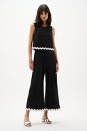 Joseph Ribkoff Culotte Jumpsuit With Contrast Trim Style 262144