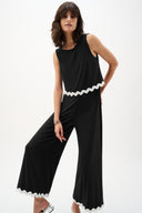 Joseph Ribkoff Culotte Jumpsuit With Contrast Trim Style 262144