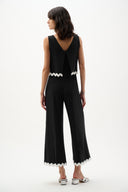 Joseph Ribkoff Culotte Jumpsuit With Contrast Trim Style 262144