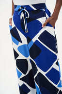 Joseph Ribkoff Geometric Print Wide Leg Pull-On Pants Style 262155