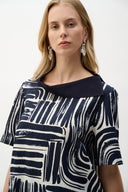 Joseph Ribkoff Abstract Print Straight Top Style 262162