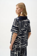 Joseph Ribkoff Abstract Print Straight Top Style 262162