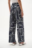 Joseph Ribkoff Abstract Print Wide Leg Pull-On Pants Style 262165