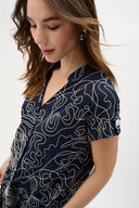 Joseph Ribkoff Abstract Print Trapeze Dress Style 262170