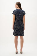 Joseph Ribkoff Abstract Print Trapeze Dress Style 262170