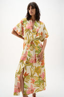 Joseph Ribkoff Tropical Print Fit And Flare Dress Style 262177