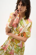 Joseph Ribkoff Tropical Print Fit And Flare Dress Style 262177