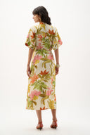 Joseph Ribkoff Tropical Print Fit And Flare Dress Style 262177