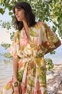 Joseph Ribkoff Tropical Print Fit And Flare Dress Style 262177