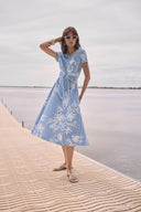 Joseph Ribkoff Floral Print Fit And Flare Dress Style 262191