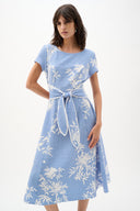 Joseph Ribkoff Floral Print Fit And Flare Dress Style 262191