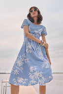 Joseph Ribkoff Floral Print Fit And Flare Dress Style 262191