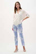 Joseph Ribkoff Printed Straight Pull-On Pants Style 262192