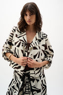 Joseph Ribkoff Tropical Print Boxy Blazer Style 262193
