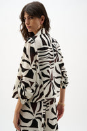 Joseph Ribkoff Tropical Print Boxy Blazer Style 262193