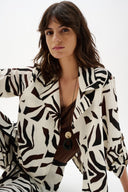 Joseph Ribkoff Tropical Print Boxy Blazer Style 262193