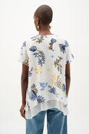 Joseph Ribkoff Tropical Print Trapeze Tunic Style 262204